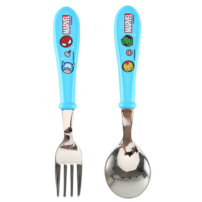 

Lock & Lock LOCK & LOCK South Korea imported Man Wei spoon fork set children students cartoon tableware portable 2 piece set LDS005MV