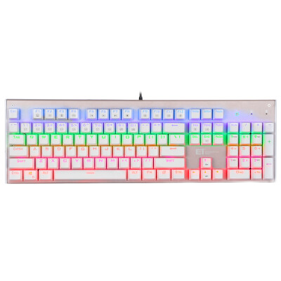 

ET K1 Full Plunger Shaft Replaceable Shaft Metal Cover Multi-Color Backlit Mechanical Keyboard White Black Shaft