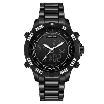 

Hot Selling Luxury Brand Mens Analog Lumious LED Digital Steel Quartz Sports Watches Men Army Military Watch Man Clock
