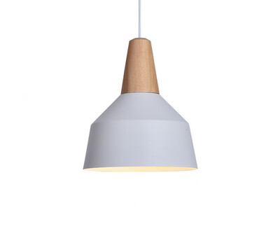 

BOKT Modern Simple 1 light Pendant Lamp Colorful Hanging Chandelier Shade Light Painted Finish Solid Wood Home Studio Office Decor