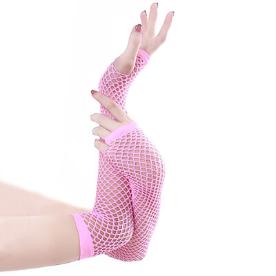 

Sexy Nightclubs Rough Fishing Net Gloves Fun Long Gloves Punk Half Knee Gloves