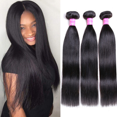 

Bling Hair Malaysian Virgin Hair Straight Hair 3 Bundles 7A Grade 100% Unprocessed Human Hair Weave