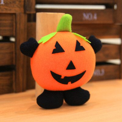 

2 Colors Halloween Cute Toys Decoration Cloth Material Pumpkin Witch Doll Pendant Festival Accessories Bar Market