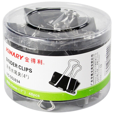 

Kelly (KINARY) OS1002 color long tail clip Yan Tie folder 2 # 40mm color 24 / tube
