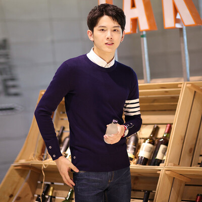 

2017 new men's sweater casual round neck sweater sweater sweater as a gift for men