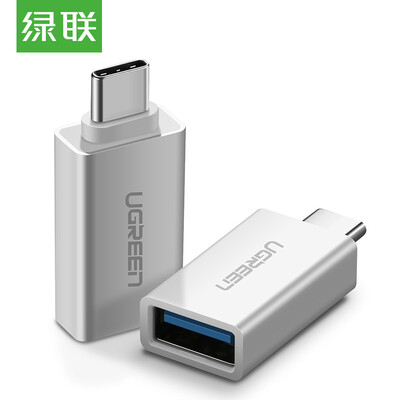 

Green Alliance Type-C to USB30 adapter Andrews data cable OTG line converter support Apple&39s new MacBook Huawei p9 millet 5 glory 8 music as U disk 20809 silver white
