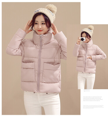 

2017 new cotton clothing women short paragraph cotton coats bread cotton coats stand wild large size cotton jacket