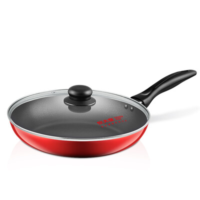 

Jingdong Supermarket Cooking the emperor no sticky pot 26cm pan pan fry dish Chinese red less oil with a lid frying pan gas-fired induction cooker general WG46277