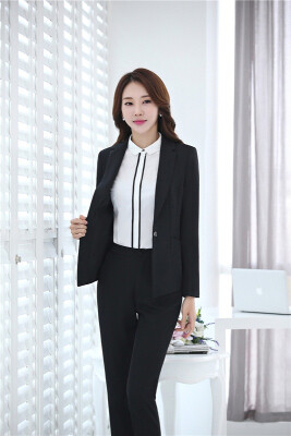 

Plus Size Elegant Blue Blazers Autumn Winter Jackets Coat For Ladies Office Outwear Female Tops Clothes Uniform Styles