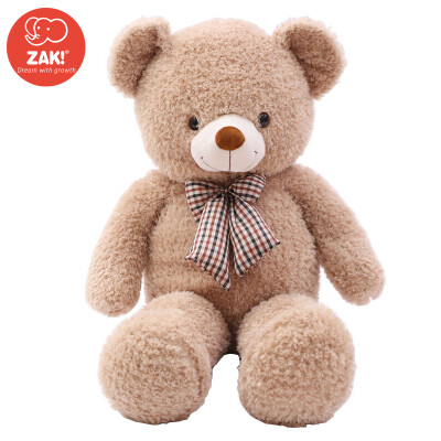 

ZAK! Plush toy creative cute cute cartoon large tie bear doll doll pillow cushions cloth doll 1 m 5 light brown