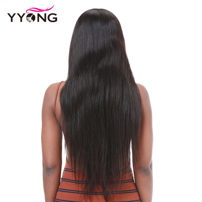 

YYONG Hair 8A 150% Density Lace Front Wigs Straight Peruvian Human Hair Natural Color For Black Women 12"-24"Inch Free Shipping