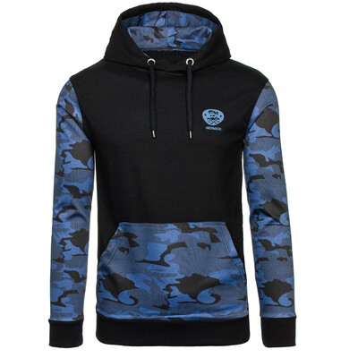 

New Autumn and Winter Men's Hoodies Contrast Color Slim Thickened Fleece Hoodies