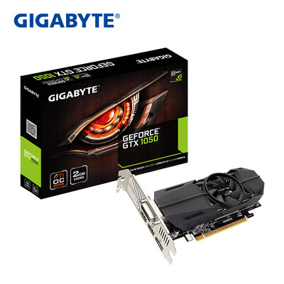 

GIGABYTE GTX 1050 OC Low Profile 2G 1366-1506 МГц / 7008 МГц 2G / 128bit GDDR5 Graphics