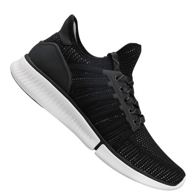 

XIAOMI MIJIA Sneakers Casual Sports Mens Shoes One-Piece High-Elastic Knitted Fishbone Arch Lock Shoes Black 42