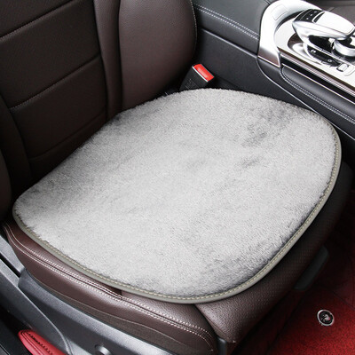 

Wufu Jinniu velvet single-piece non-slip cushion plush small square pad car seat calm gray