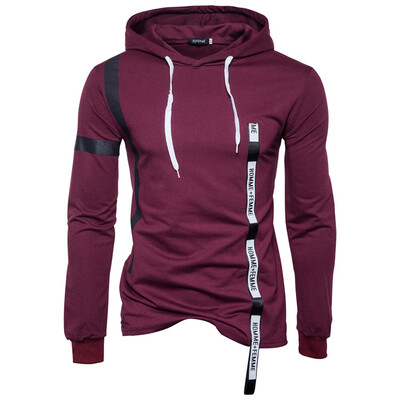 

Brand 2017 Hoodie Casual Ribbon Decoration Hoodies Men Fashion Tracksuit Male Sweatshirt Off White Hoody Mens Purpose Tour XXL