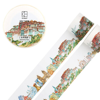 

kinbor handbook&paper tape 40mm 10m wide version of the construction book bill sticker world glimpse DTB64080