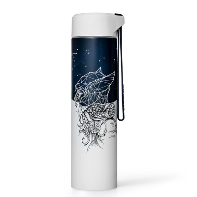 

Unibott vacuum flask stainless steel vacuum flask for men&women Creative Cup Constellation Cup efficient insulation body car glass cup 330ml Virgo