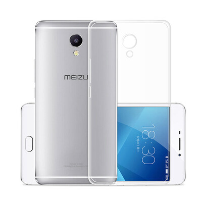 

Shell film set ESCASE charm blue note5 phone shell charm blue note5 tempered film full-screen white Meizu all-inclusive wrestling soft shell transparent protective cover