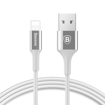 

Времена мышления Baseus телефон зарядное устройство кабель провод линии электропередачи металлический опорный iphone5 / 6s / 7 Plus / SE / Ipad воздуха мини серебро