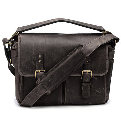 

ONA 024LDB The Leather Prince Street Retro Leather Shoulder SLR Camera Bag Leica Sony Fuji Oba micro single photographic bag casual bag pure hand black truffle color