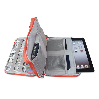 

Must be beautiful BUBM data line package ipad accessories package U disk wire storage bag mobile power pack digital accessories storage bag double  DIP gray