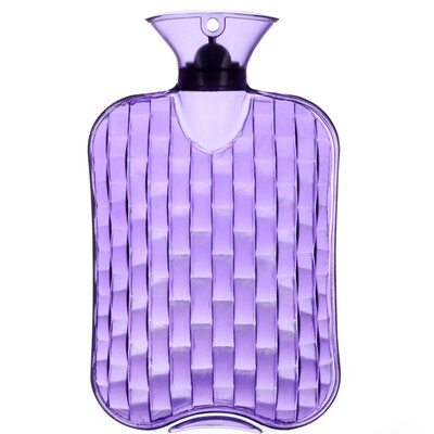 

Yuhuaze hot water bottle rubber PVC water injection explosion-proof warm water bag hand warmer baby purple large 2000ml