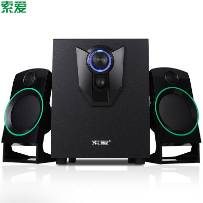 

Soaiy soaiy SA-Q3 U audio speaker mini audio 21 desktop computer notebook audio subwoofer multimedia active audio USB Bluetooth version black