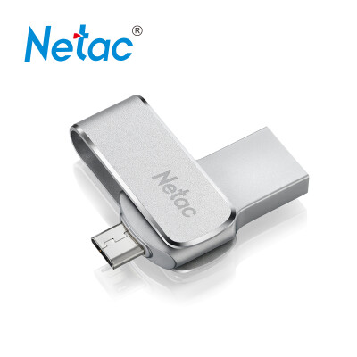 

Netac U380 32G Mini Rotary Dual Interface Metal Phone Flash Disk Silver