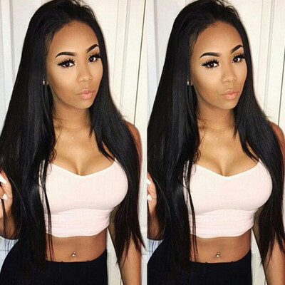 

MORICHY Peruvian Virgin Straight Human Hair 3 Bundels 7A Unprocessed Straight Hair Weave Extensions Mixed Length Natural Color