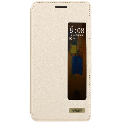 

Freeson Huawei Mate9 Pro Leather Sleeve Smart Sleeve Case / Gold case