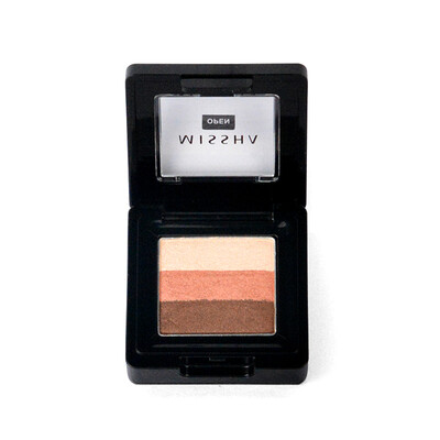 

Mystery still MISSHA Tri-color gradient eye shadow No 4 wine red 2g multicolor eye shadow waterproof nude makeup is not easy Tuozhuang