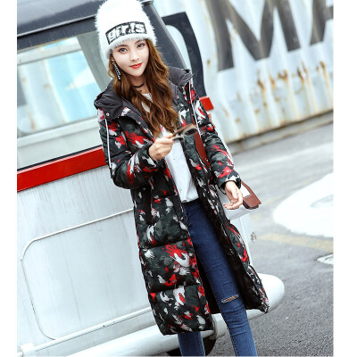 

2017 winter fashion new ladies cotton coat long cotton jacket jacket thick cotton jacket