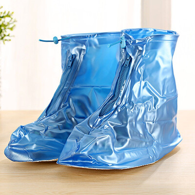

Green reed waterproof shoe cover thickening at the end of PVC waterproof adult blue XL38-39 bottom about 27cm