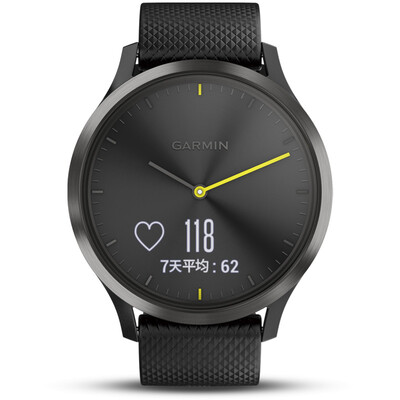 

GARMIN vivomove hr Спорт Мониторинг активности здоровья Оптический сердечный ритм Умный указатель уведомлений Скрытый сенсорный экран Smart Watch Sport Edition L Ink Night Black