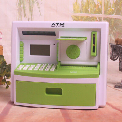 

2017 fashion exquisite ATM deposit and withdrawal machine deposit tank electric password paper money piggy bank creative gift
