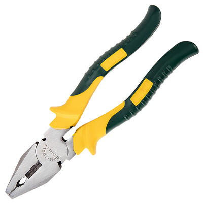 

Deli deli two-color plastic handle wire cutter vise 8-inch DL2008