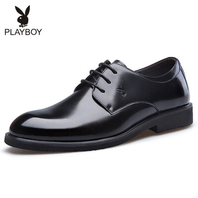 

[Jingdong self] Playboy (PLAYBOY ESTABLISHED 1953) Мужская классическая кружевная бизнес повседневная обувь свадебная обувь круглая женская обувь обувь 6CW513009D01 черный 41