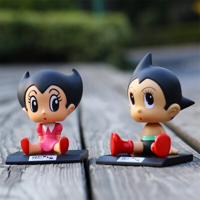 

Iron arm Astro Boy Decoration car with shaking his head doll doll collection version of the installed