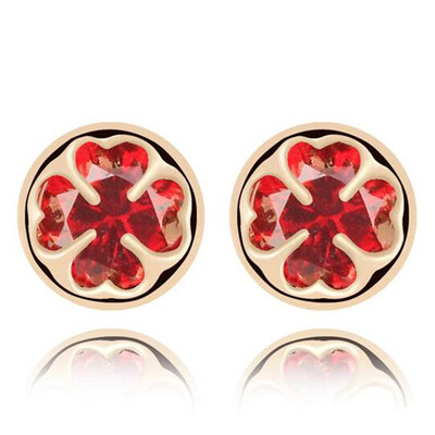 

Romantic Jewelry Stud Earrings For Women Elegant AAA Cubic Zirconia Stone Earring CZ Diamond Crystal Accessories 6994