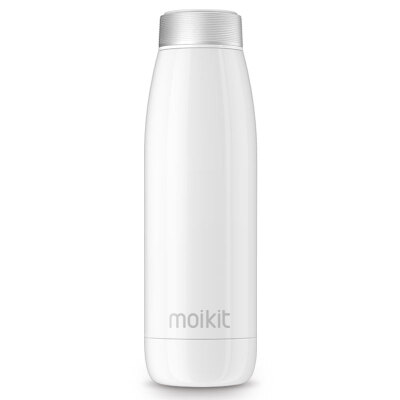 

Moikit wheat with a cup of seed 304 stainless steel men&women portable vacuum insulation cup water temperature monitoring cup S1600 pearl white 420 ml