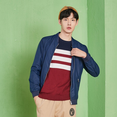 

Semir Jacket Male 2017 Fall Men's Baseball Wear Black Jacket Korean Style Collar Casual Fashion Tops 13316081301 Light Gray XL