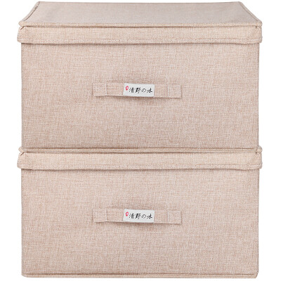 

box visible window medium 25L two loaded beige collapsible hundred-nine box clothing storage box