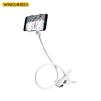 

Bee wing bed desktop lazy bracket mobile phone bracket adjustable multi-purpose universal clip ivory 70cm