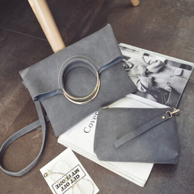 

2017 new retro matte leather ladies handbag fashion ladies shoulder bag trend ring ring portable lady Messenger bag