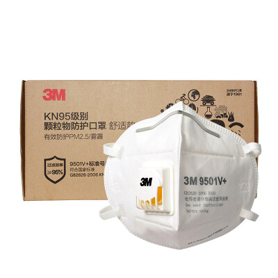 

3M with protective mask KN95 ear belt anti-fog&anti-dust dust particles 9501V 15 box