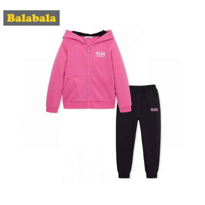 

【Jingdong delivery】 Balabala (balabala) children's clothing children's suits children two-piece suit autumn children's clothing pants tide 28043170151 rose red 160