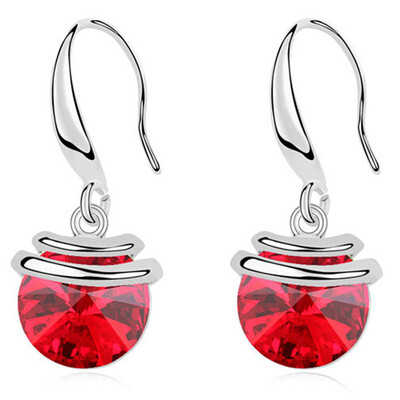 

Fashion Crystal Drop Earrings For Women Austrian Crystal Elements Long Dangle Earrings Jewelry Female Birthday Gift 9651