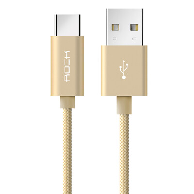 

ROCK Type-C Charging&Data Transfer Cable 2A 025m Champagne Gold