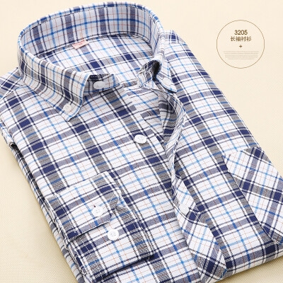 

Business Gentleman Men Long Sleeve Shirt Spring Autumn Silm Fit Cotton Solid Color Fashion